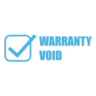 Warranty Void Decal (Baby Blue)